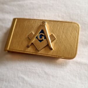 Freemason Masonic money cash clip